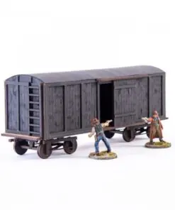28S-DMH-148 Dead Man's Hand 19th c. American Box Car (Black) 4Ground