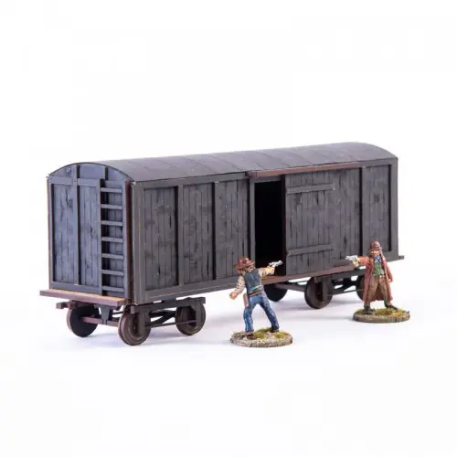 28S-DMH-148 Dead Man's Hand 19th c. American Box Car (Black) 4Ground