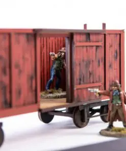 28S-DMH-147 Dead Man's Hand 19th c. American Box Car (Red) 4Ground - Image 6