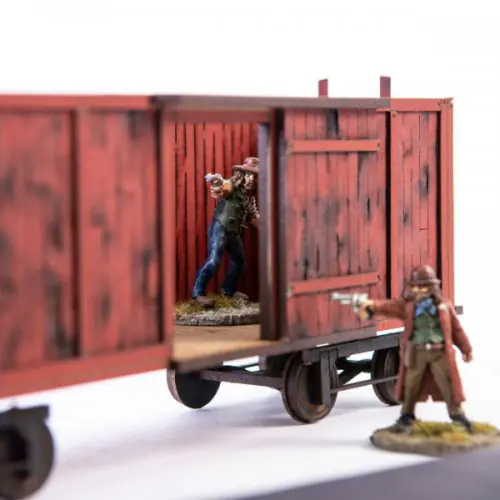 28S-DMH-147 Dead Man's Hand 19th c. American Box Car (Red) 4Ground - Image 6