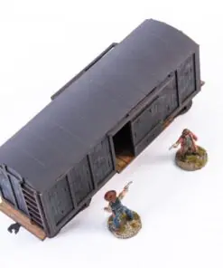 28S-DMH-148 Dead Man's Hand 19th c. American Box Car (Black) 4Ground - Image 3