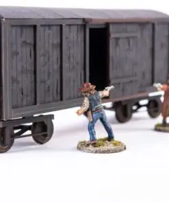 28S-DMH-148 Dead Man's Hand 19th c. American Box Car (Black) 4Ground - Image 5