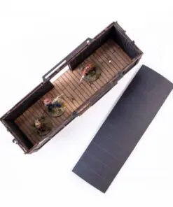 28S-DMH-148 Dead Man's Hand 19th c. American Box Car (Black) 4Ground - Image 4