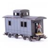 28S-DMH-150 Dead Man's Hand 19th c. American Caboose (Black) 4Ground