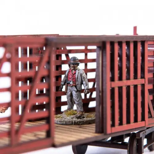 28S-DMH-145 Dead Man's Hand 19th c. American Stock Car (Red) 4Ground - Image 6