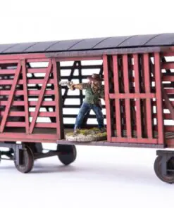 Alternative view of 28S-DMH-145 Dead Man's Hand 19th c. American Stock Car (Red) 4Ground