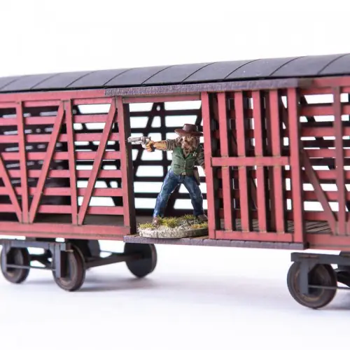 28S-DMH-145 Dead Man's Hand 19th c. American Stock Car (Red) 4Ground - Image 2