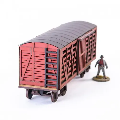 28S-DMH-145 Dead Man's Hand 19th c. American Stock Car (Red) 4Ground - Image 4