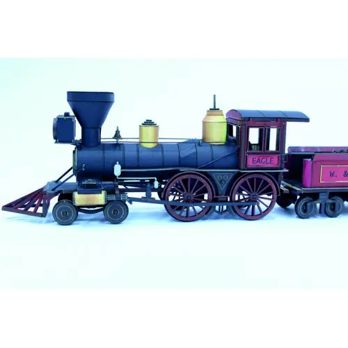 28S-DMH-138 Dead Man's Hand 19th C. American Steam Locomotive (Red) 4Ground