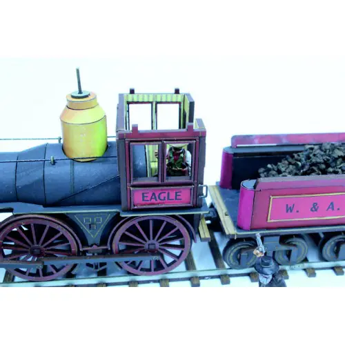 28S-DMH-138 Dead Man's Hand 19th C. American Steam Locomotive (Red) 4Ground - Image 3