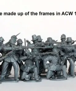 Alternative view of ACW 120 American Civil War Union Infantry in sack coats Skirmishing 1861-65
