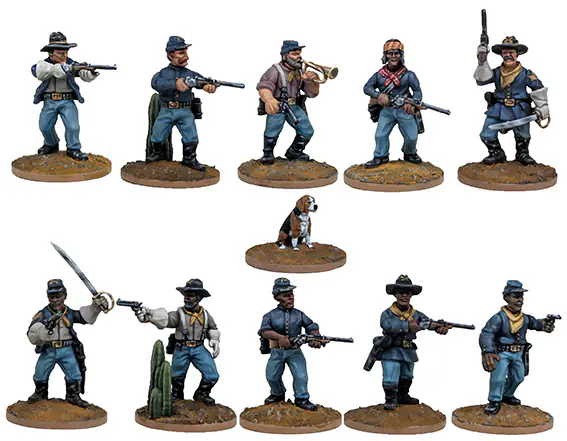 DMHP006 US Cavalry/Buffalo Soldiers Plastic Box Set (Great Escape Games) - Image 2