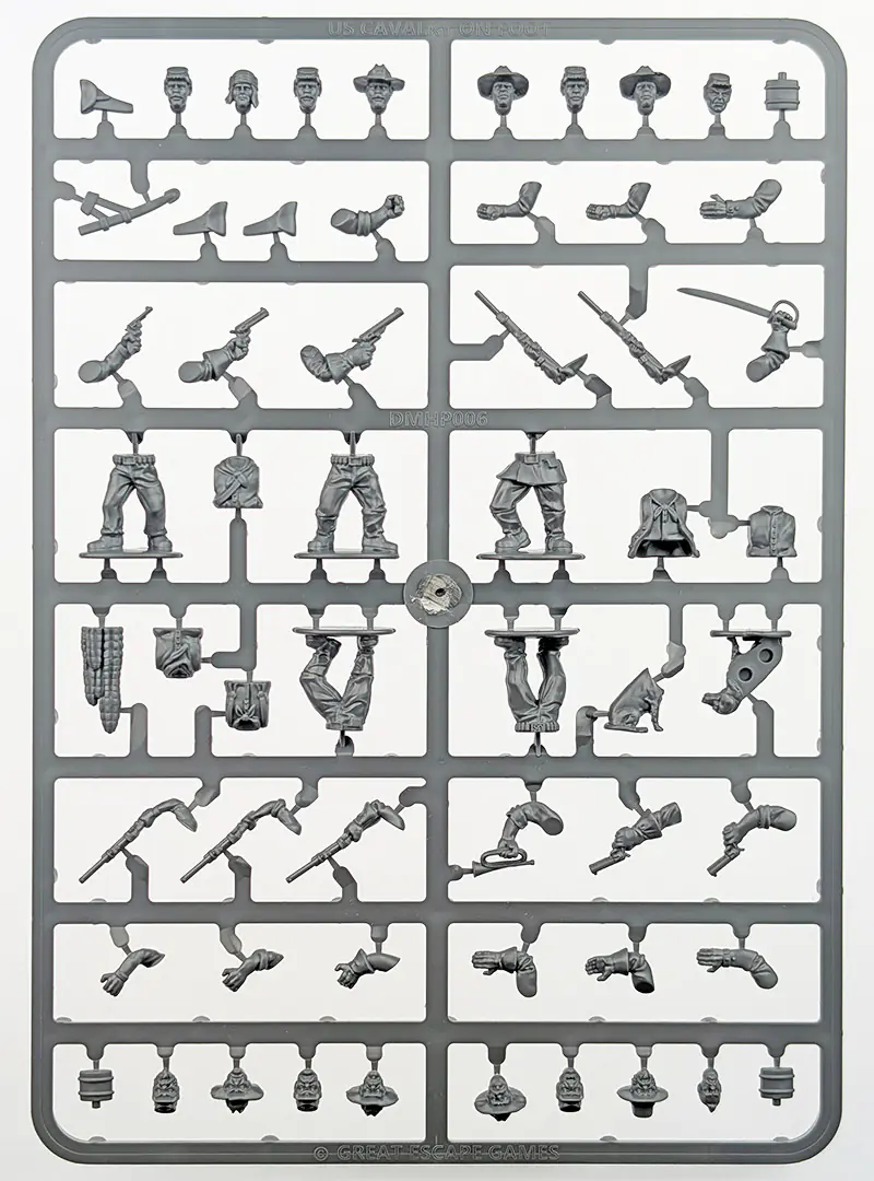 DMHP006 US Cavalry/Buffalo Soldiers Plastic Box Set (Great Escape Games) - Image 3