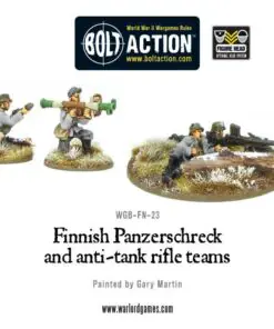 Finnish Panzerschreck and anti-tank rifle teams