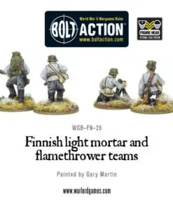 Alternative view of Finnish light mortar and flamethrower teams