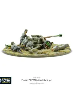 Alternative view of Finnish 75 PSTK/40 anti-tank gun