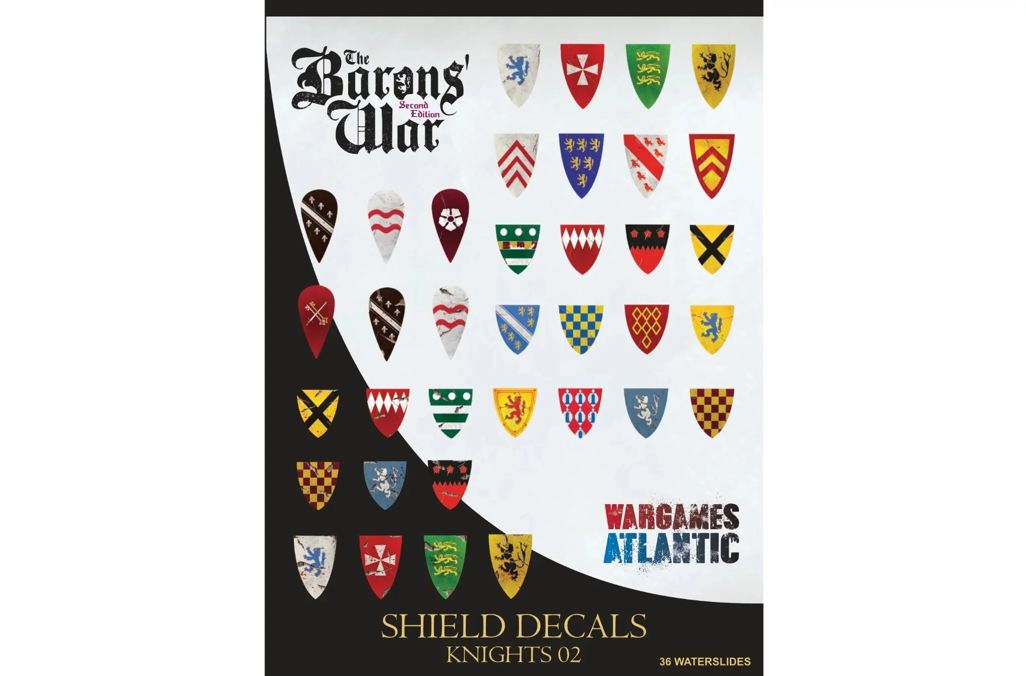 WAAWS0013 Barons' War Shield Decals #2 - Knights