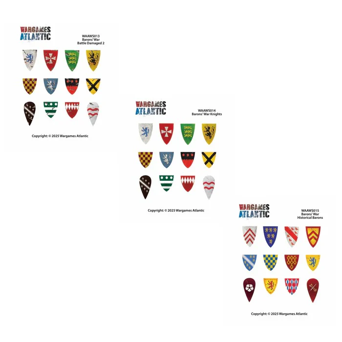 WAAWS0013 Barons' War Shield Decals #2 - Knights - Image 2