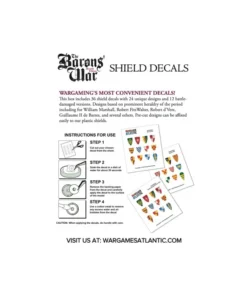 WAAWS001 Barons' War Shield Decals - Image 3
