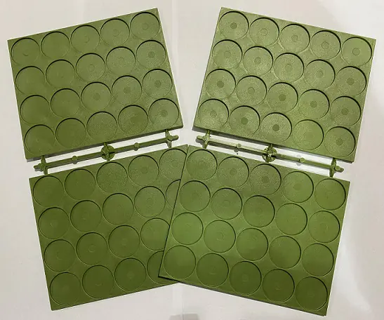 25mm Diameter Recessed Movement Tray – 20 Spaces per Tray