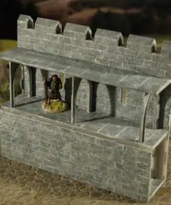 28mm Medieval Fortified Castle wall - Image 3