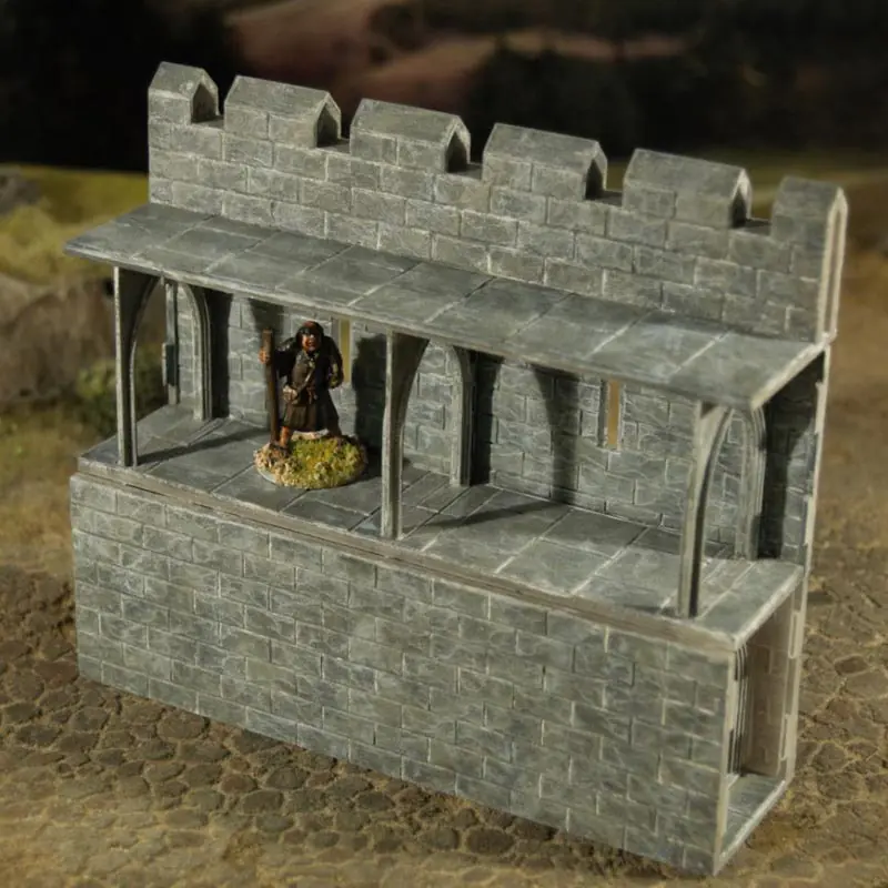 28mm Medieval Fortified Castle wall - Image 3