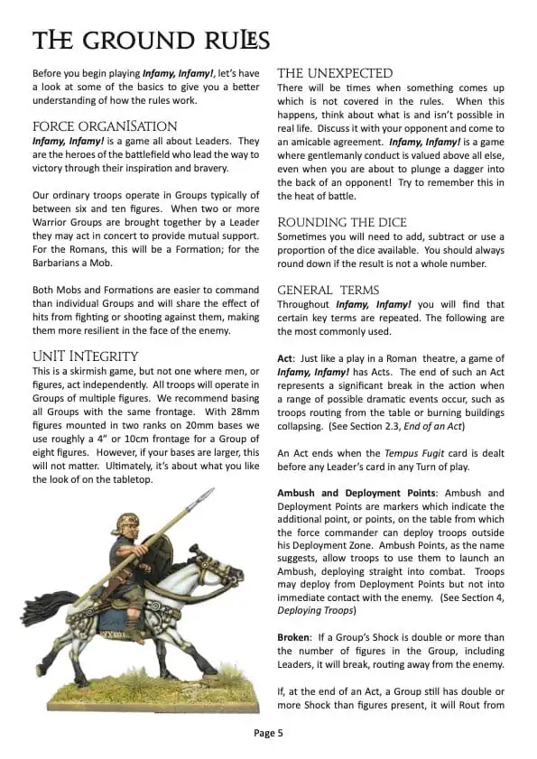 Infamy, Infamy! rulebook + card deck - Image 5