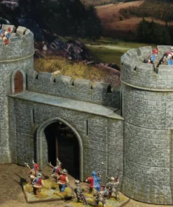 28mm Medieval Fortified Castle Wallgate - Image 3