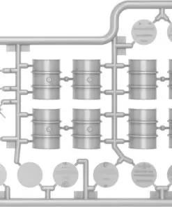 Alternative view of 1/48 GERMAN FUEL DRUMS 55 GALS. SET
