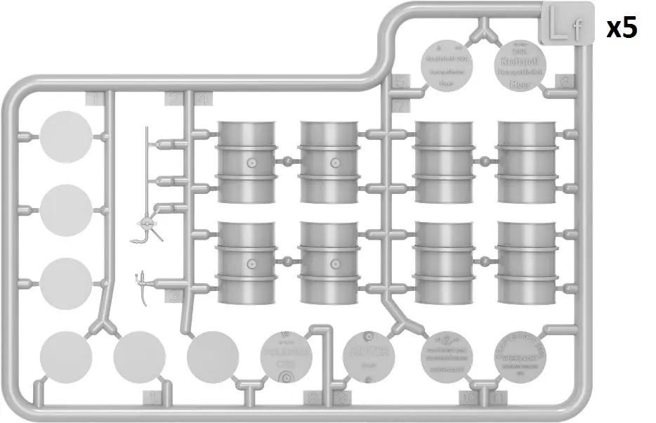 1/48 GERMAN FUEL DRUMS 55 GALS. SET - Image 2