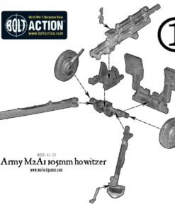 Free MDF Base! US Army M2A1 105mm howitzer - Image 4
