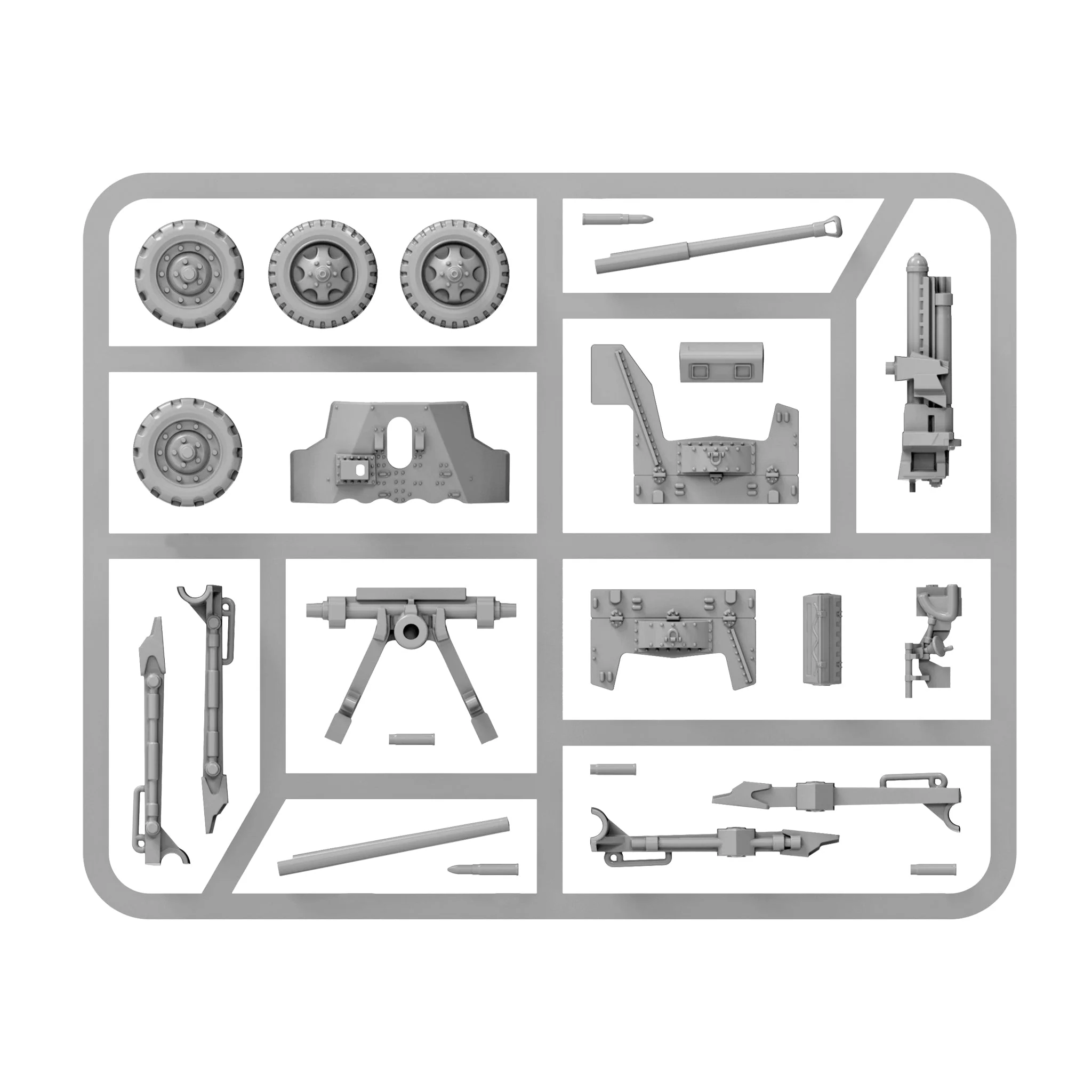 British 6-pounder anti-tank gun (plastic) - Image 8