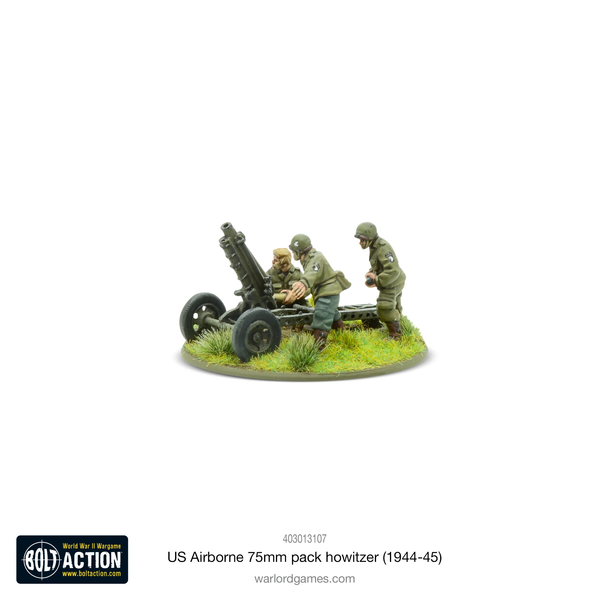 Free MDF Base! US Airborne 75mm light artillery (1944-45) - Image 2