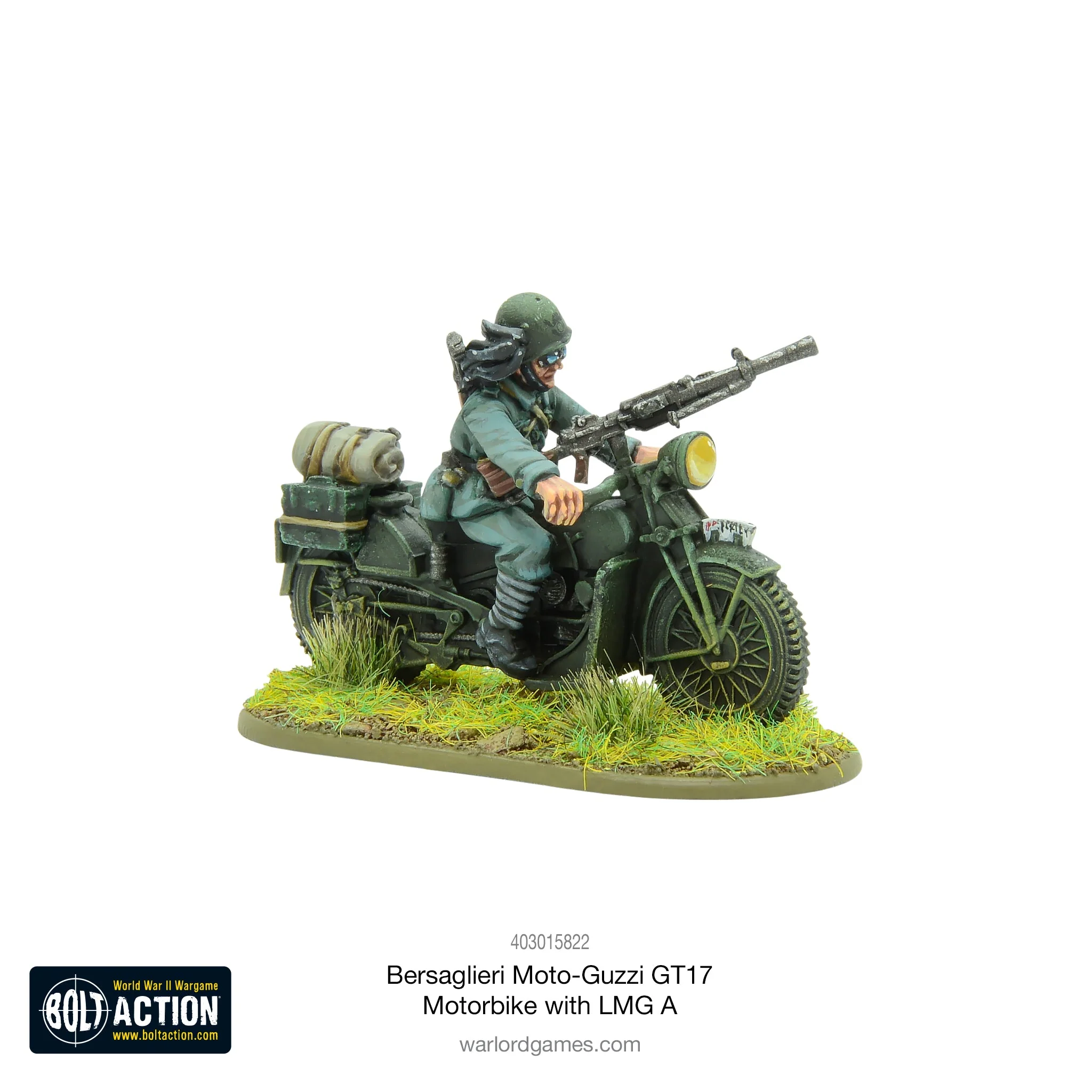 Bersaglieri Moto-Guzzi GT17 Motorbike with LMG A - Image 4