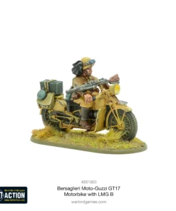 Bersaglieri Moto-Guzzi GT17 Motorbike with LMG B - Image 4