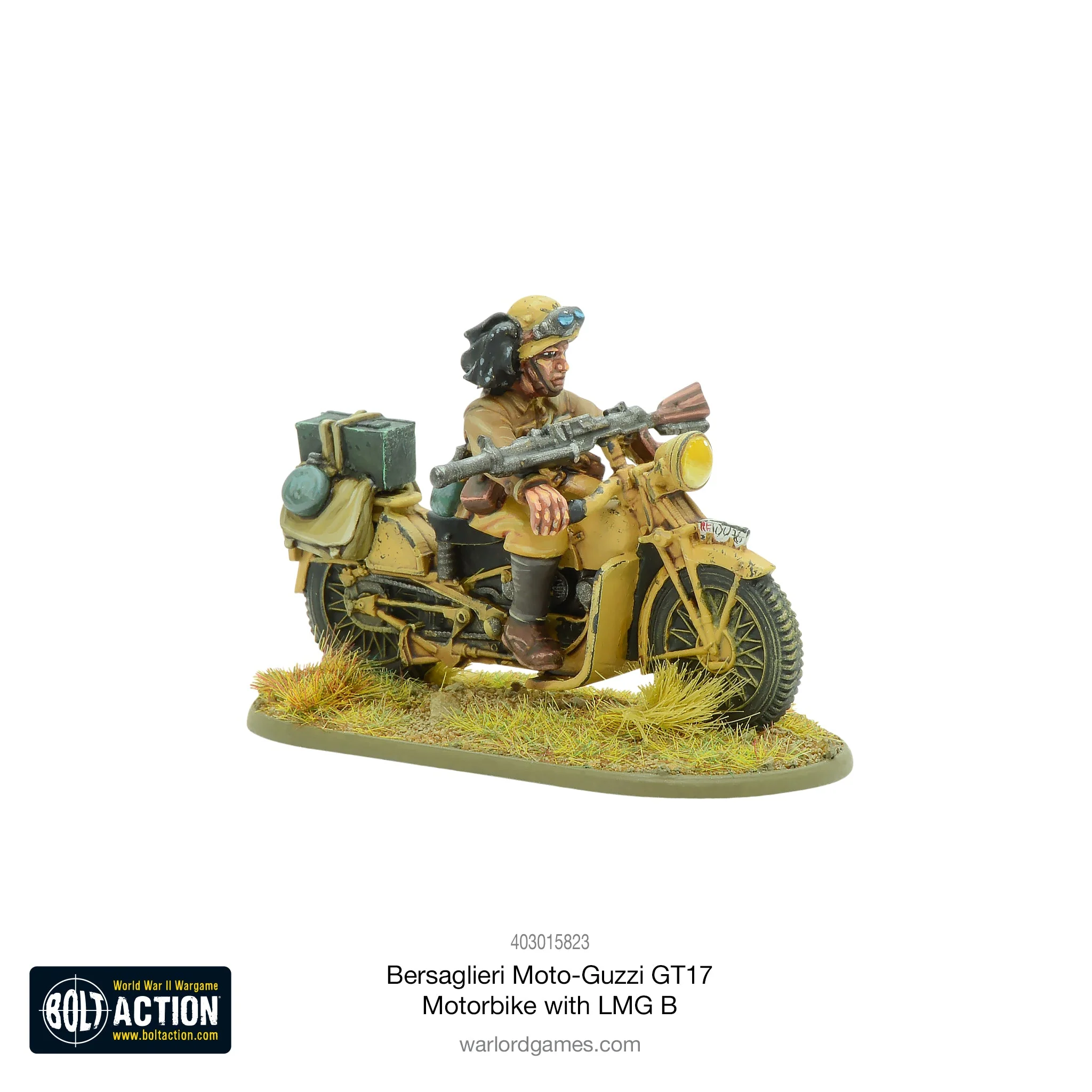 Bersaglieri Moto-Guzzi GT17 Motorbike with LMG B - Image 4