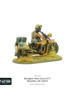 Bersaglieri Moto-Guzzi GT17 Motorbike with LMG B - Image 3