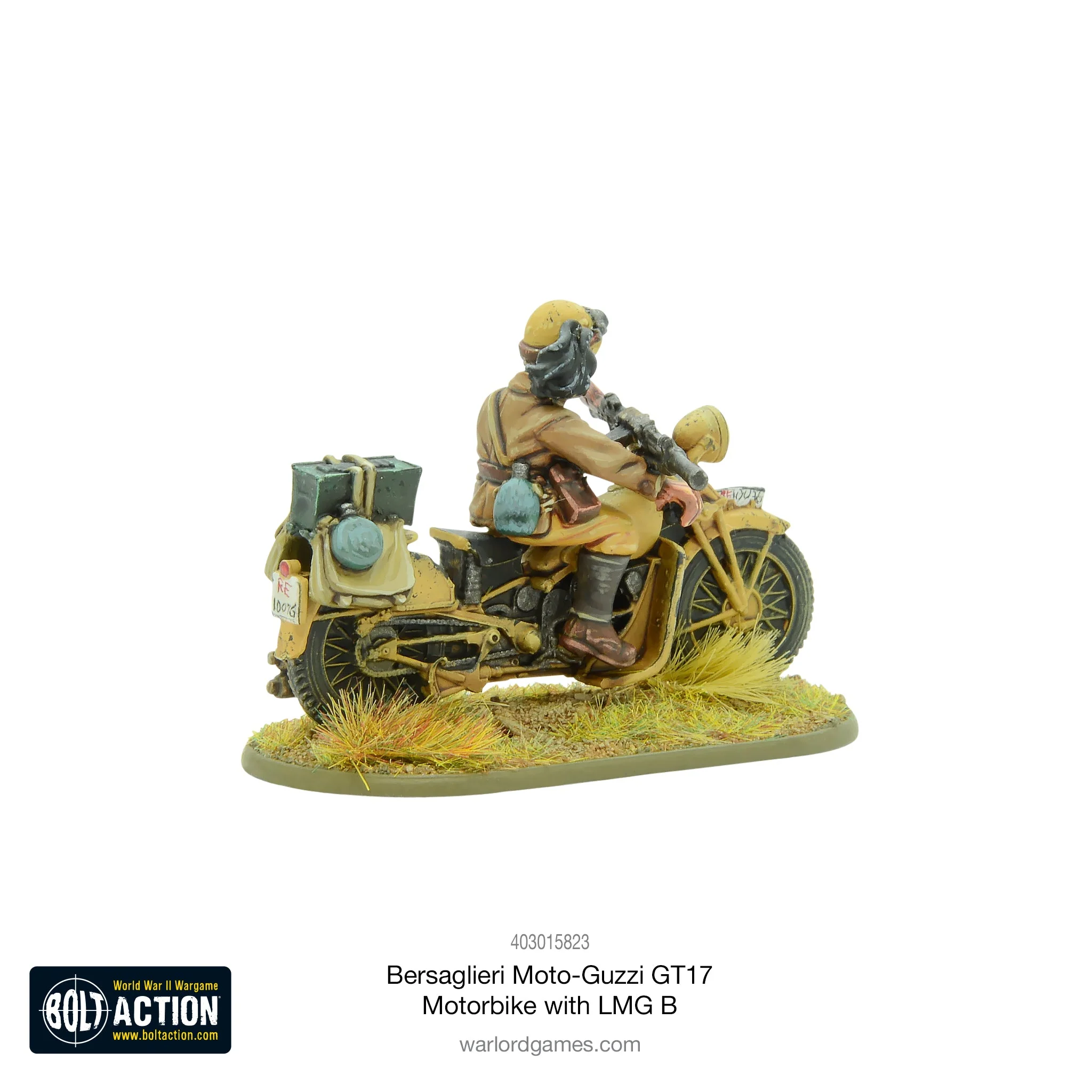 Bersaglieri Moto-Guzzi GT17 Motorbike with LMG B - Image 3