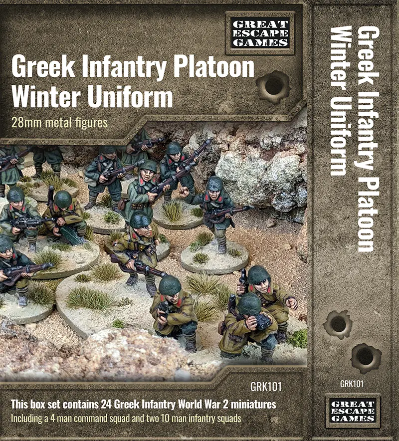 Greek Infantry Platoon - Winter Uniform (Great Escape Games)