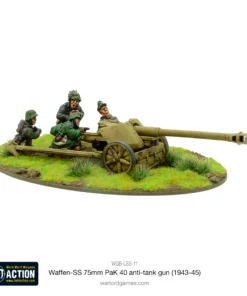 Alternative view of Waffen-SS 75mm PaK 40 anti-tank gun (1943-45)