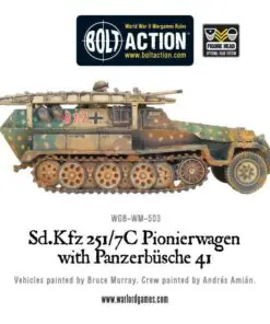 Alternative view of Sd.Kfz 251/7C Pionierwagen with panzerbuchse 41