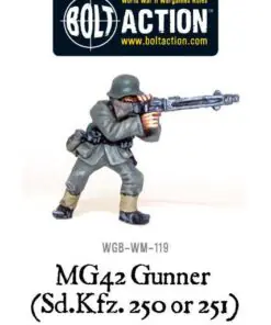MG42 Gunner (Sd.Kfz 250 or 251)