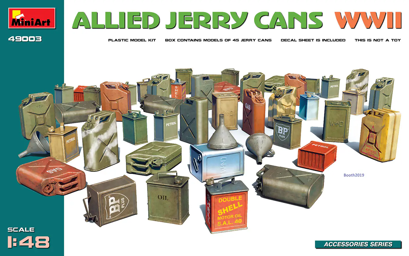 1/48 ALLIED JERRY CANS WW2
