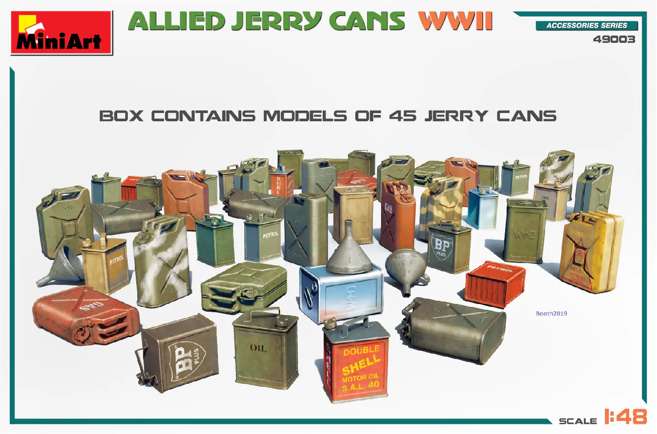 1/48 ALLIED JERRY CANS WW2 - Image 3