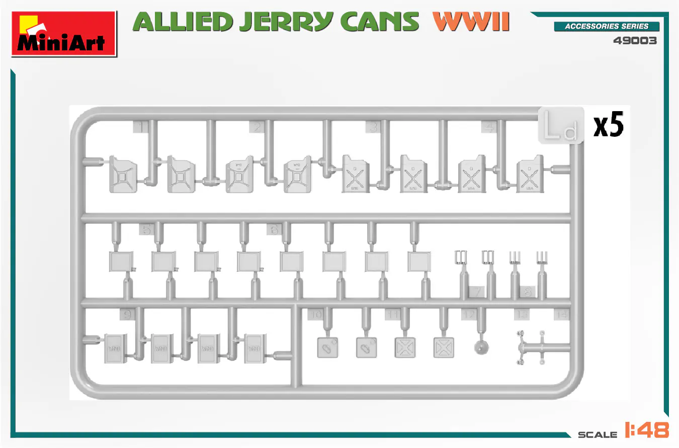 1/48 ALLIED JERRY CANS WW2 - Image 4