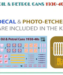 Alternative view of 1/48 OIL & PETROL CANS 1930-40s