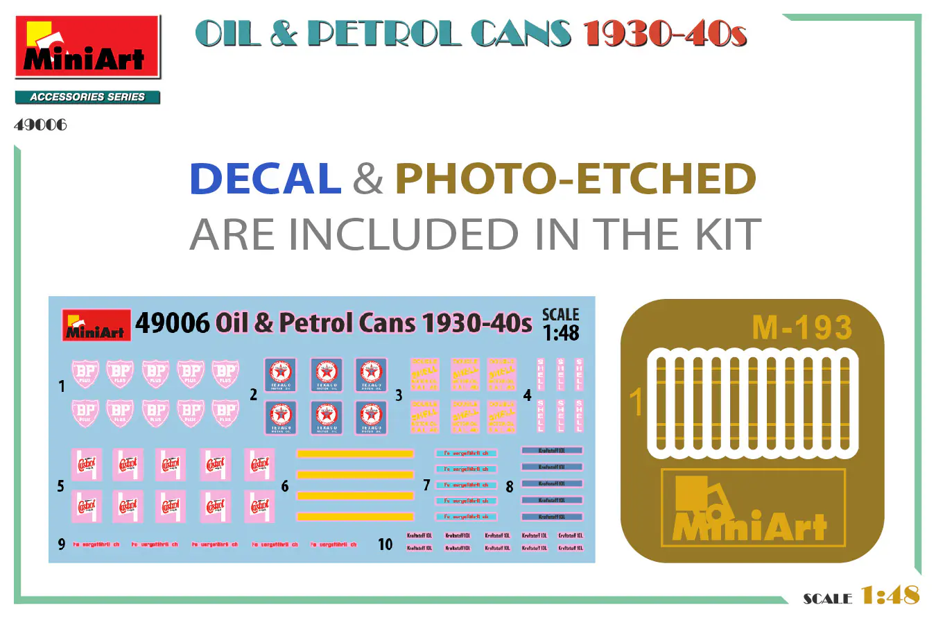 1/48 OIL & PETROL CANS 1930-40s - Image 2