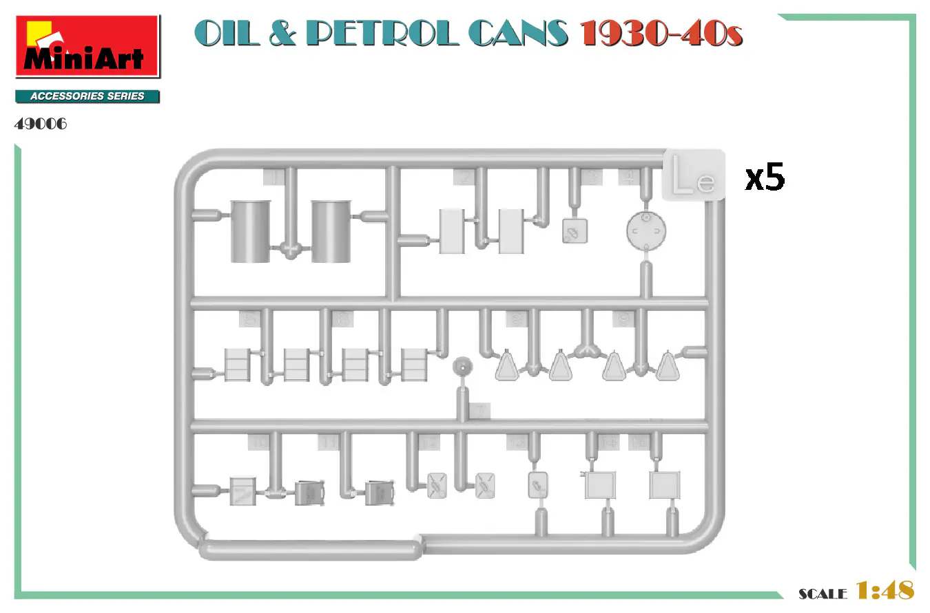 1/48 OIL & PETROL CANS 1930-40s - Image 3