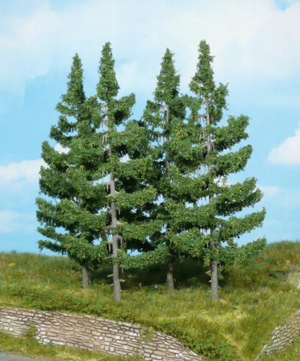 HEKI 2122 4 Fir trees 17cm