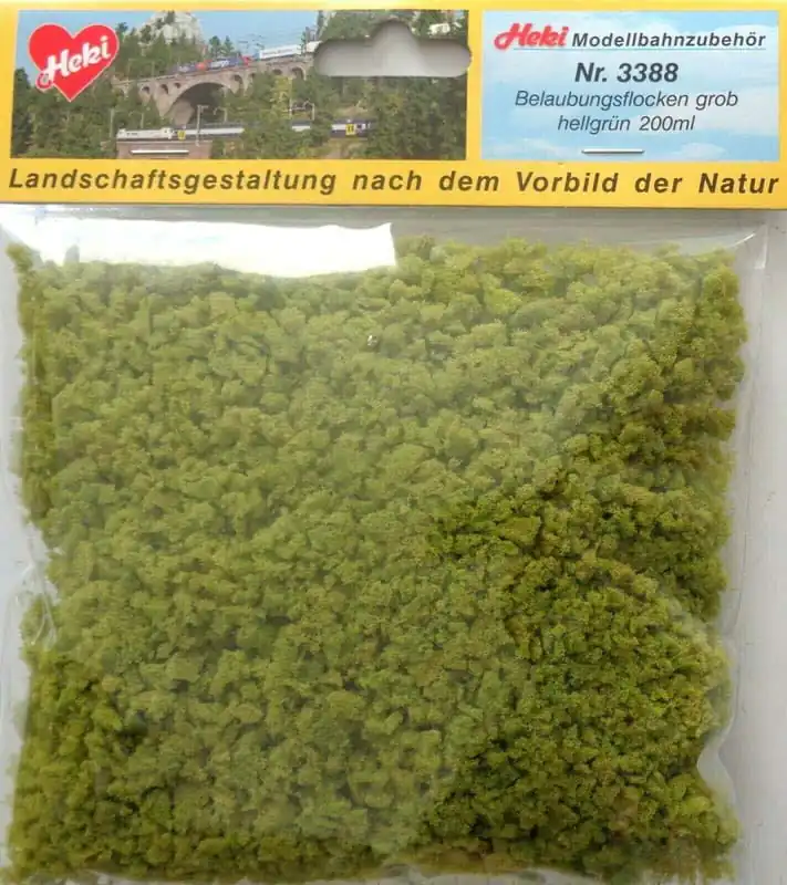 Heki 3388 foliage flock coarse light green